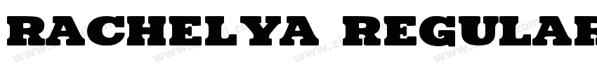 Rachelya Regular字体转换